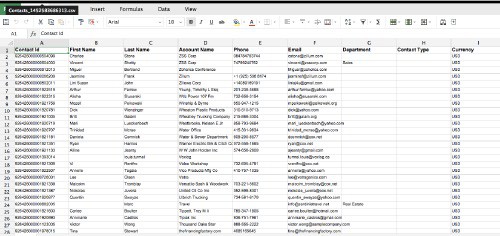 Zoho Sheet View Excel
